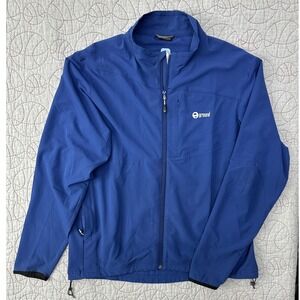 Ground Pertex Equilibrium Stretch Lightweight Jacket Blue Full Zip / Mens Large